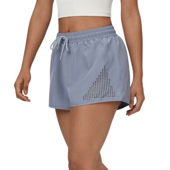 Halara Mid Rise Side Pocket Drawstring Cut Out 2-in-1 Shorts Size M NWT - Picture 5 of 12